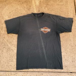 Vintage 90's Harley Davidson Devil Pin Up Girl Racing Puerto Vallarta T Shirt XL